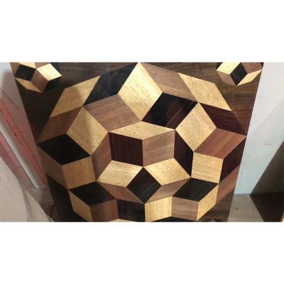 China Modern Marquetry Art Veneer Marquetry Craft 3d Wall Panel for sale