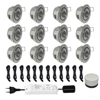 China Modern Led Downlight Set 12pcs IP44 Recessed LED Spotlights for sale