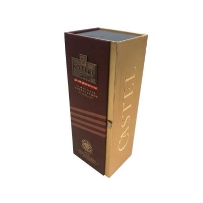 China Custom Luxury Art Paper +eva Cardboard Wine Gift Box With Magnetic Closure for sale