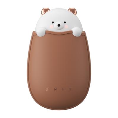 China 2021 Outdoor USB Hand Warmer With Cartoon Design Portable Power Bank Rechargeable Heater Winter for sale