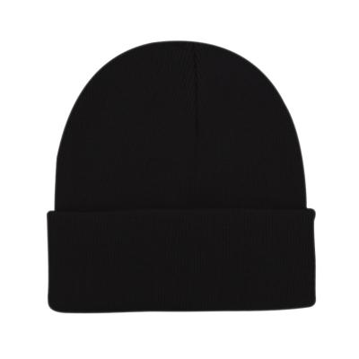 China 2023 COMMON Wholesale Custom Fashion Knit Acrylic Skull Knitted Hats Winter Cuffed Warm White Beanie Hat for sale