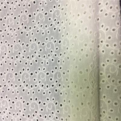 China Embroideryfabric 100% Cotton Embroidery Fabric Eyelet Embroidery Anti-Static Fabric For Garment for sale