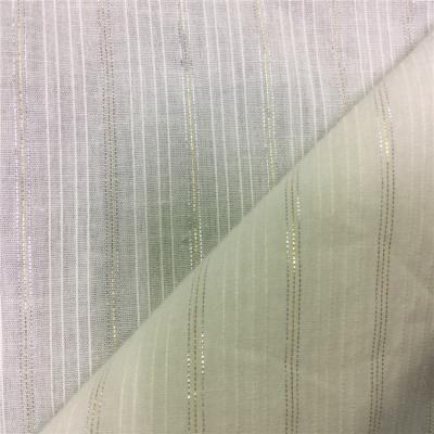 China Anti-static gauze fabric cotton gauze cotton lurex fabric jacquard shinning cotton fabric for clothing for sale