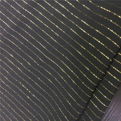 China Stain resistant 60S plain dyed shinning lurex fabric rayon lurex fabric rayon crepe fabric for garment for sale