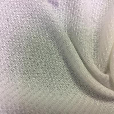 China Stain Resistant Diamond Pattern Plain Dyed 60S Rayon Jacquard Fabric 100% Rayon Dobby Fabric For Clothing for sale