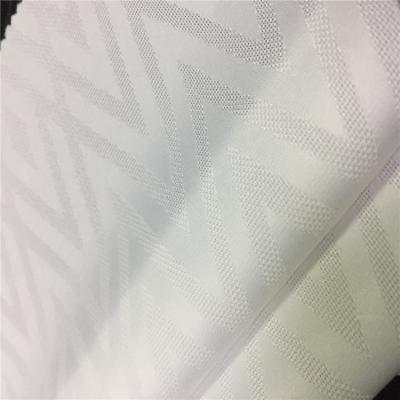 China Curtain Fabric Jacquard Polyester Fabric 100% Polyester Fabric Tear-resistant Mesh For Garment for sale