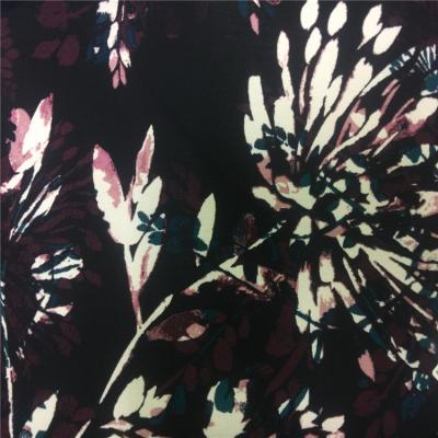 China Floral 100% Polyester Printed Fabric Chiffon Georgette Fabric Tear-Resistant 75D Chiffon Fabric For Clothing for sale