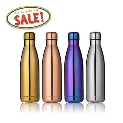 China Custom Business Wall Vacuum Double Insulated Stainless Steel Thermos Vacuum Flask Swell Cola Shape Sports Water Bottle for sale