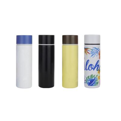 China Wholesale PORTABLE Insulated Lean Slim Vacuum Flask PORTABLE Coffee Flask Colored Stainless Steel Thermos Flask 120ml For Kids for sale