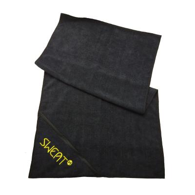 China Custom microiber water gym sports towel safe for kids absorbency with zipper pocket for sale