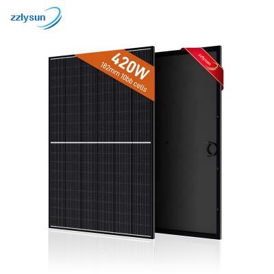 China Full Cell Commercial Mono Cell 400W 410W 420W PV Module High Energy Efficiency Solar Panel for sale