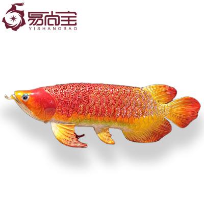 China Handmade Home Exquisite Jewelry Box China YI shang bao bao Arowana Arowana Decoration Handmade Arowana Jewelry Box for sale