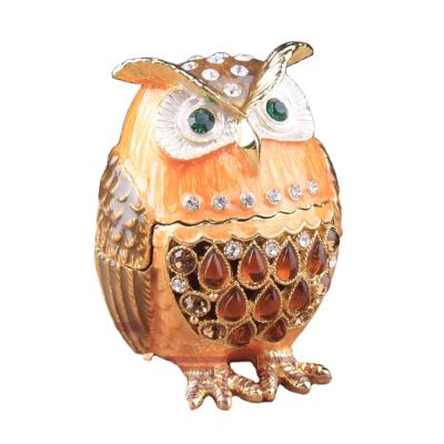 China China YI SHANG BAO Exquisite Southeast Asian Style Jewelry Storage Box Cute Owl Ornament for sale