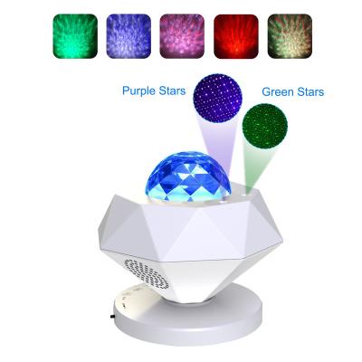 China 2021 Newest Design Mordern White Music USB Led Starry Sky Aurora Galaxy Projector Laser Star Light for sale