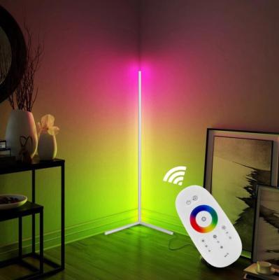 China Modern RGB Led Tripod Light 140CM Remote Control Modern Lamps Nordic Design 20W Corner Standing Floor Lamp For Living Room for sale