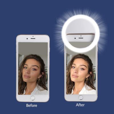 China Wholesale Photogrphy LED Selfie Ring Light Battery Ring Lamp for Phone Ipad Smart Makeup for sale