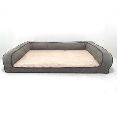 China Yangyangpet Sustainable Comfortable Luxury Orthopedic Foam Dog Sofa Pet Bed for sale