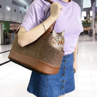 China Viable yangyangpet Outdoor Travel Walking Small Dog Cat Puppy Kitten Carry Portable Pet Cat Carrier Handbag for sale