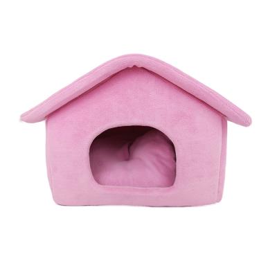 China Travel yangyangpet portable cute cat kitten tent fabric cat home indoor outdoor bed for sale