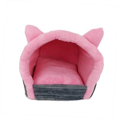 China Color Cat Cot Soft Comfortable Cat Pig Bed Funny Cute Travel for sale