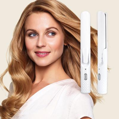 China Multi Functional Hair Curler Negative Ion Hair Curler Home Use Travel Electric Negative Rechargeable Flat Iron Negative Ion Hair Straightener for sale