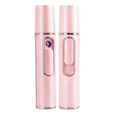 China Portable Memical USB Handheld Moisturizer Nano Rechargeable Facial Mist Sprayer Personal Home Ionic Mist Spray for sale