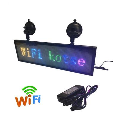 中国 メッセージP5車の使用法LEDの印板をスクロールする12V Wifi制御 販売のため