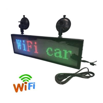 China Wifi 4G USB Control Led P6 P8 P10 Car Window Display Screen for sale