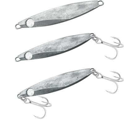 China China Factory Metal Bait Jig Wholesale Durable Fishing Lure Sinker Sinker Lead Blank Hard White Fish Lead Mold for sale