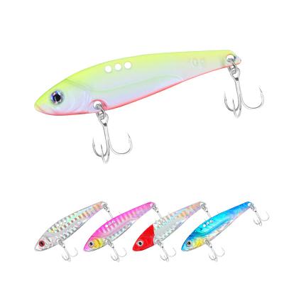 China Vivid Swimming Action In Downhill 7g 10g 14g 18g Stock Artificial Bait Metal Blade Spinning VIB Fishing Lure Jiigging Bait China Factory for sale