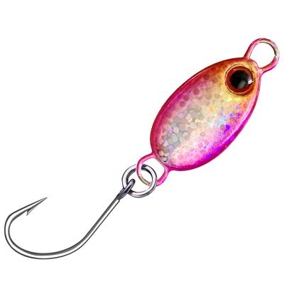 China Newest Model 2g 3g 5g Mini Spoons Fishing Lures Metal Sea Fishing Brave Spoon The Artificial Bait for sale