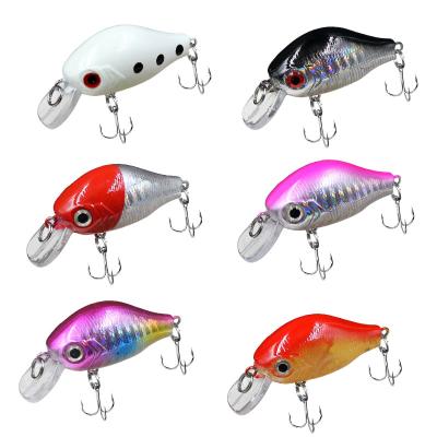 China Durable Crank Fishing Lure Hard Lure Rattle Fish Bass Pike Casting Artificial Bait Plastic High Quality Fishing Wobblers 8g 5.5cm for sale