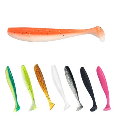 China Durable Lure Fishing Soft Worm Silicone 1.1g 2.2g Soft PVC Color T Double Fishing For Lure Artificial Soft Bait Lure for sale