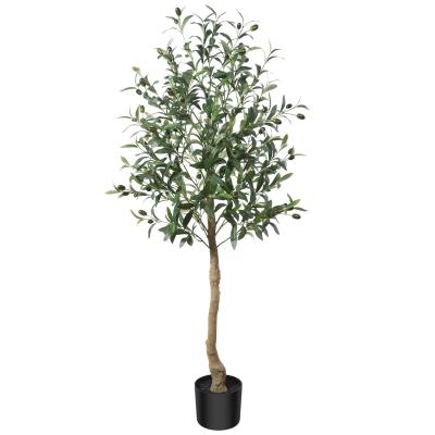 China Easter Occasion High Simulation Leaves Olive Tree With Pot For Indoor Celebration for sale