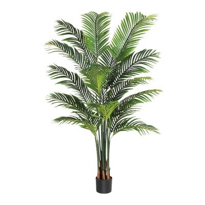 China 120cm 200cm Big Artificial Tree Palm Tree With Pot For Outdoor Decor for sale