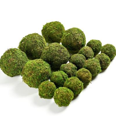 Cina Logo personalizzato accettato pianta artificiale Green Foam Moss Ball per ornamento giardino in vendita