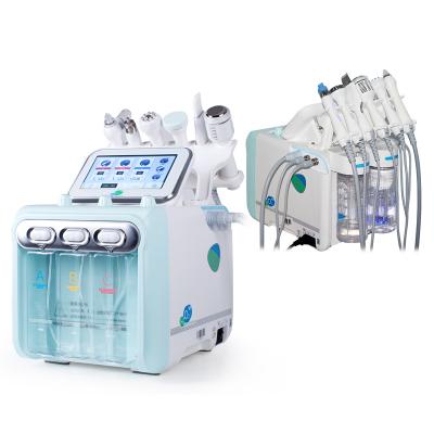 China Pigment Removal 2022 Newest 6 in 1 Oxygen Jet Small Bubble Skin Beauty Equipment Hydra Facial Water Microdermabrasion Beauty Machine for sale