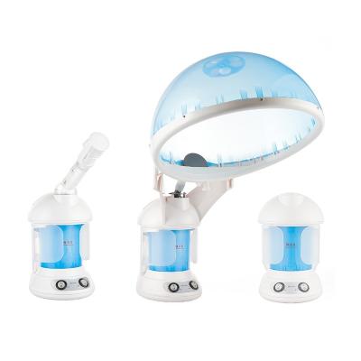 China OEM Beauty Salon Hair Treatment Home Use Facial Hair Deep Cleansing Steamer 2 in 1 Facial Steamer Face Sprayer for sale