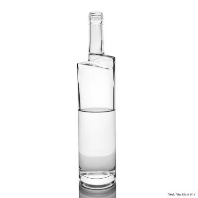 China Custom Beverage Factory Price Vodka Liquor Glass Bottle 750ml for sale