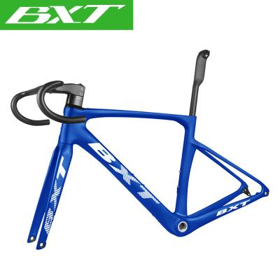 China Road Bikes Carbon Fiber Road Bike Frame Set 700X32C Flat-mount Disc Brake Carbon Road Bicicleta Frame for sale