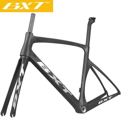 China EPS Technology Carbon Road Bike Frame V Brake Bicycle Frameset Cycling Hard Tail Frames Di2 And Mechanical Hidden Air Cable System for sale