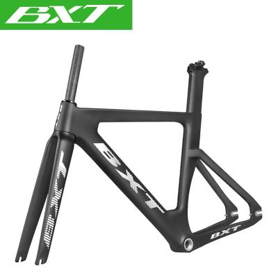 China Road Bikes 700C Carbon Track Bike Frame BSA68 Fixed Speed ​​Track Road Bicycle Frameset China Manufacturer for sale