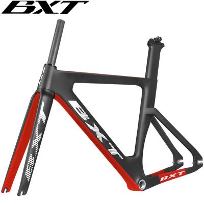 China High Strength Carbon 700*25C Track Bike Frameset Fixed Speed ​​Track Bicycle Frame With Fork for sale