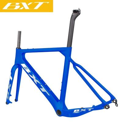 China ENV Tech Road Gravel Bike Frame 700C Carbon Gravel Bike Frameset Cyclocross Mountain Bike Frame Disc Brake Full Internal Cablle for sale