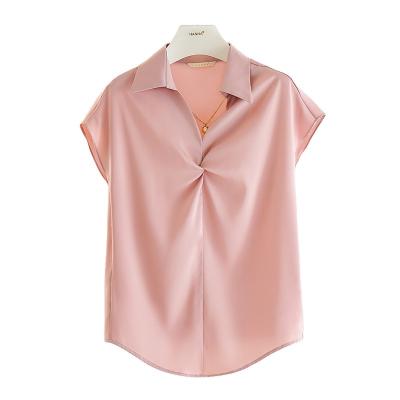 China High Quality Hot Selling Breathable Women Office Blouse Summer Breathable Blouse For Women 2022 for sale