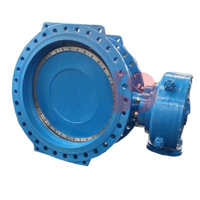 China General EN593/AWWA C504 Series 13/14 PN10/16/25 DN1000 DN1400 DN1800 Double Eccentric Flanged Butterfly Valve for sale