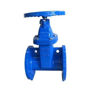 China DN80 DIN PN10/16 F4/F5 General Ductile Iron GGG50 Stem NRS Seal Non Rising Soft Resilient Handweel Operated Gate Valve for sale