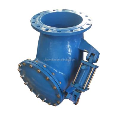 China DN1200 General Ductile Iron GGG50 Swing Check Valve With Lever & Weight & Hydraulic Damper for sale