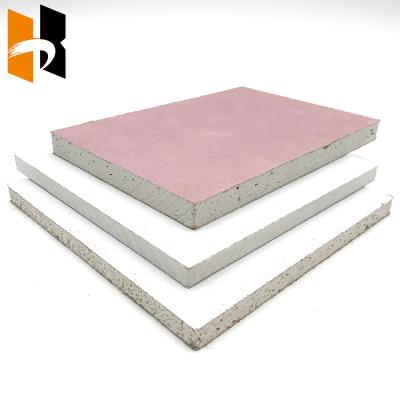 China Water Resistant Smooth Waterproof Drywall Decorative Gypsum Board for Ceiling and Wall for sale