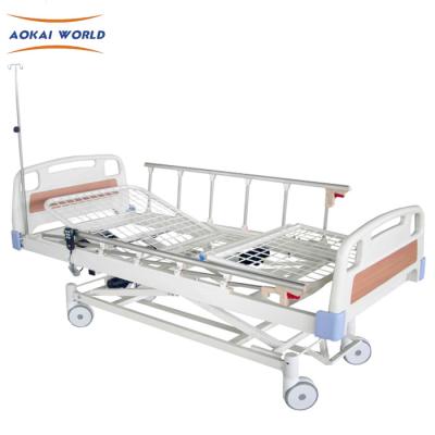 China 3 Functions T-motion Electric Bed Remote Control Adjustable Triple Function Electric Hospital Beds for sale